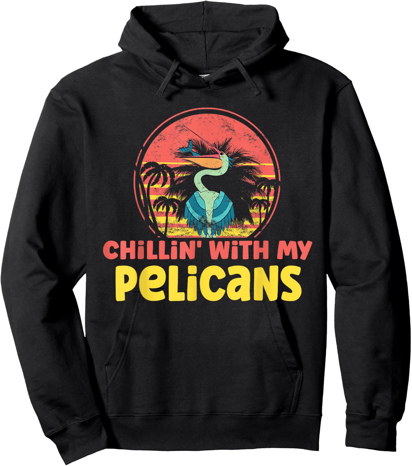 Pelican Hawaiian Hoodie - Hoodie | Black