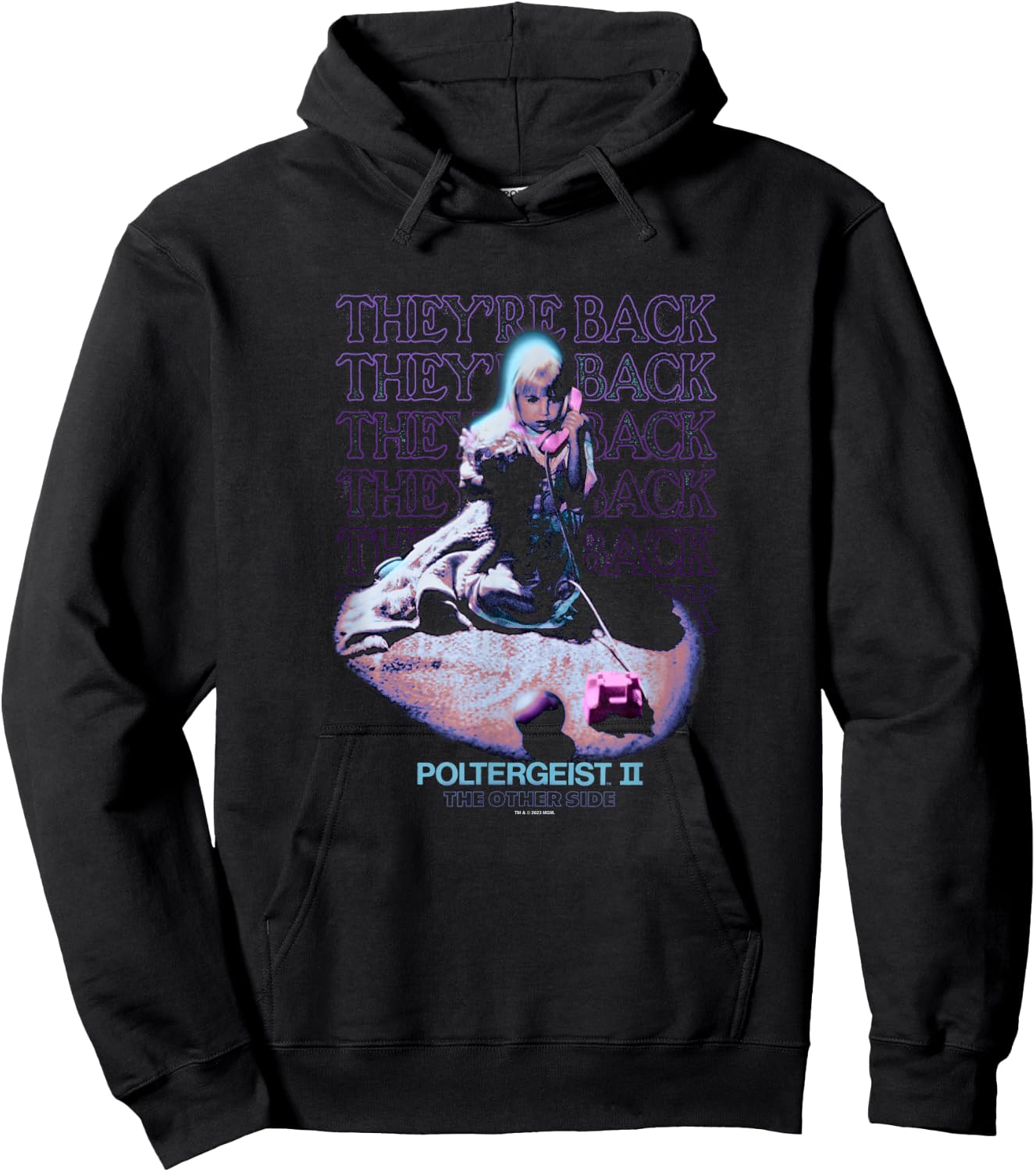 Poltergeist II Carol Ann They're Back Phone Call Halloween Hoodie - Hoodie | Black