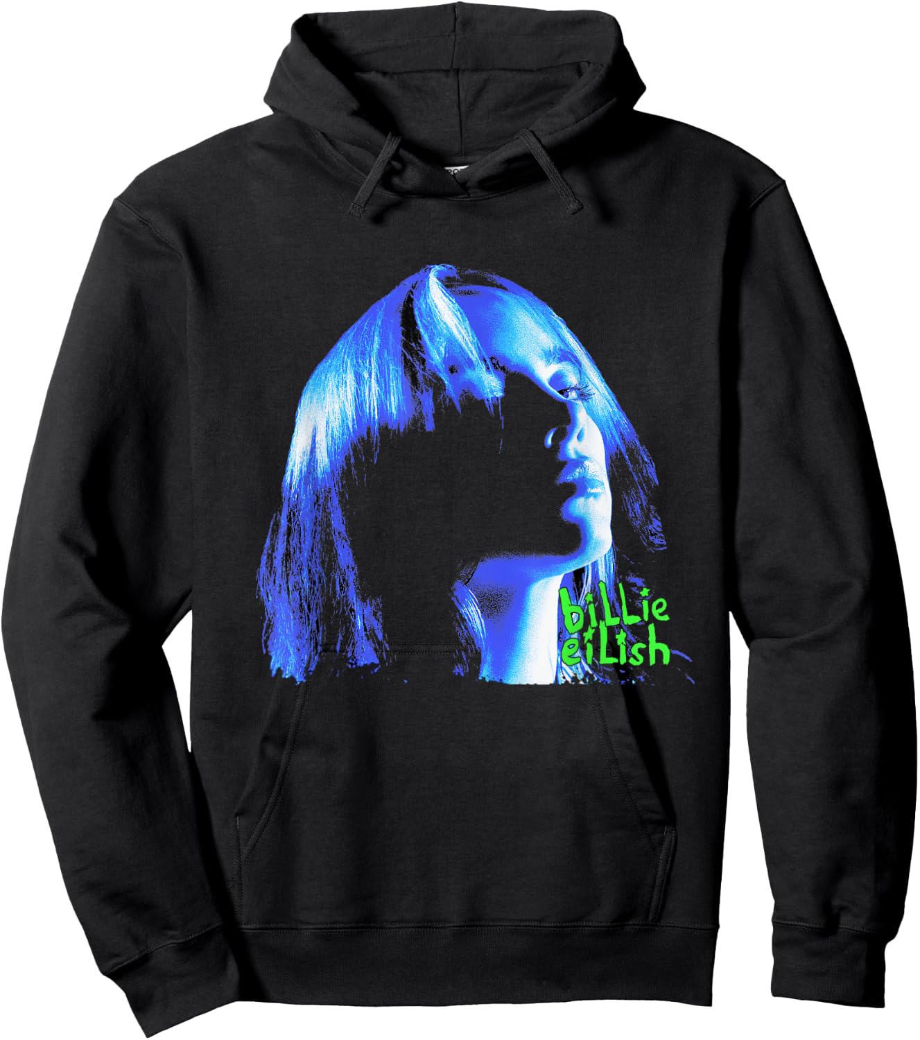 Official Billie Eilish Portrait Hoodie - Hoodie | Black