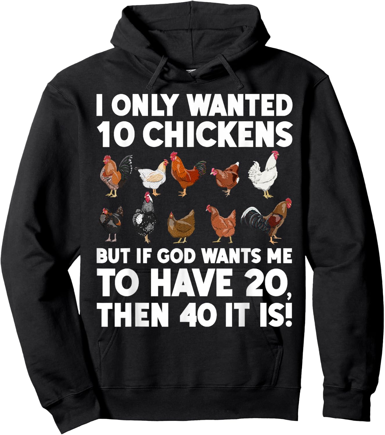 Best Chicken Art Women Poultry Themed Chicken Farmer Hoodie - Hoodie | Black