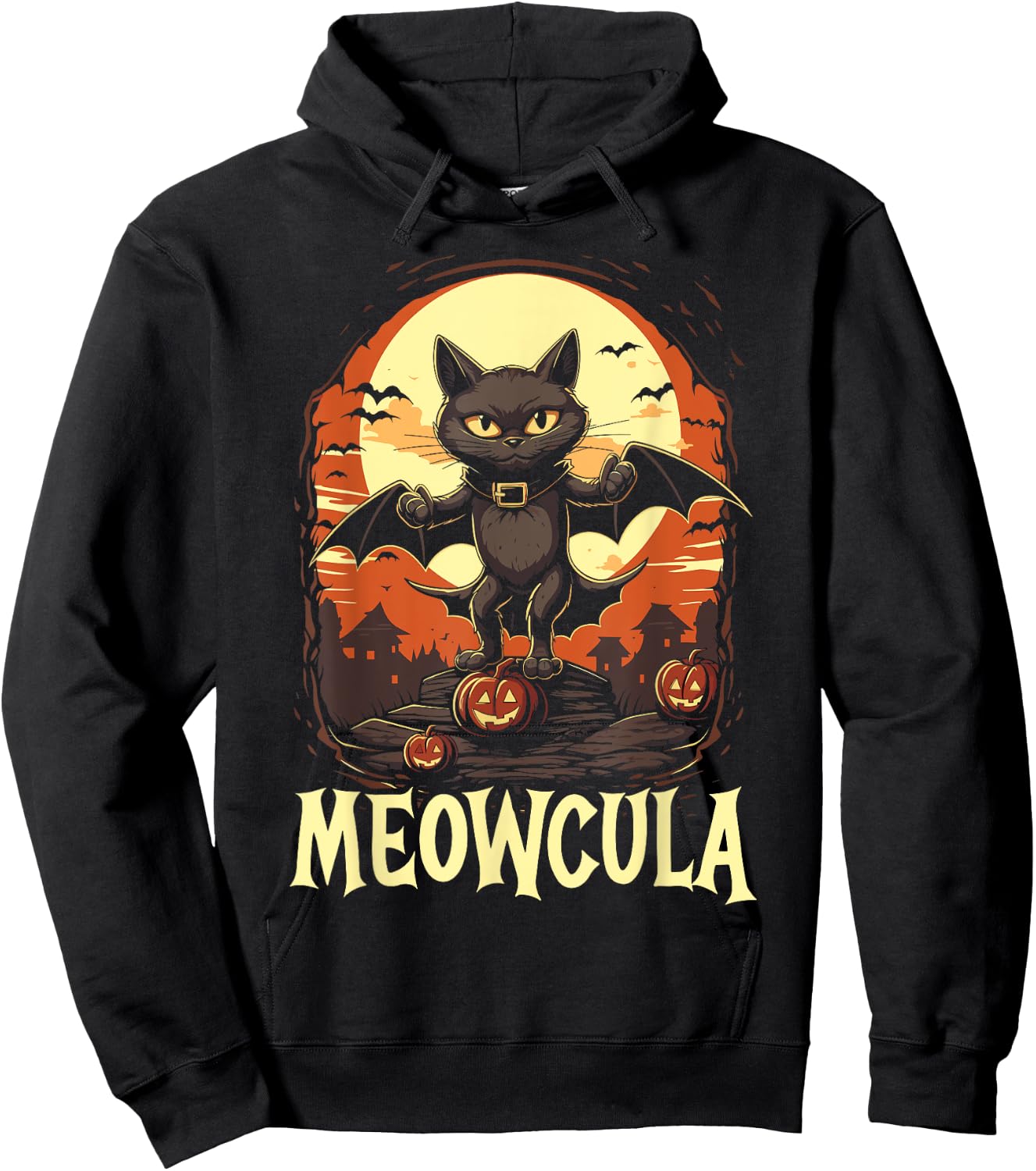 Dracula Halloween Scary Trick Or Treat Spooky Vampire Hoodie - Hoodie | Black