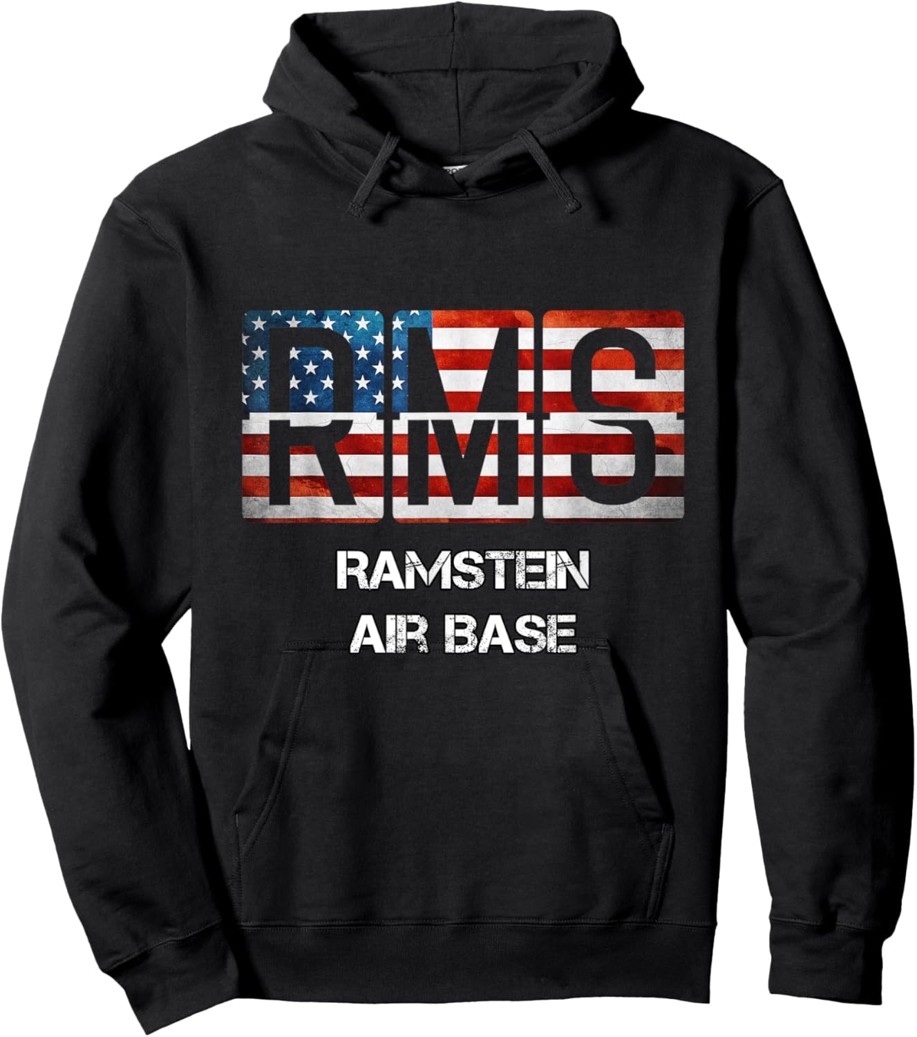 Ramstein Air Base RMS IATA ICAO ETAR Aviation Gift Hoodie - Hoodie | Black