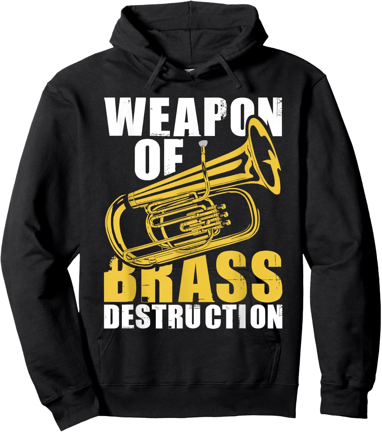 Weapon of Brass Destruction - Baritone Player Marching Band Hoodie - Hoodie | Black