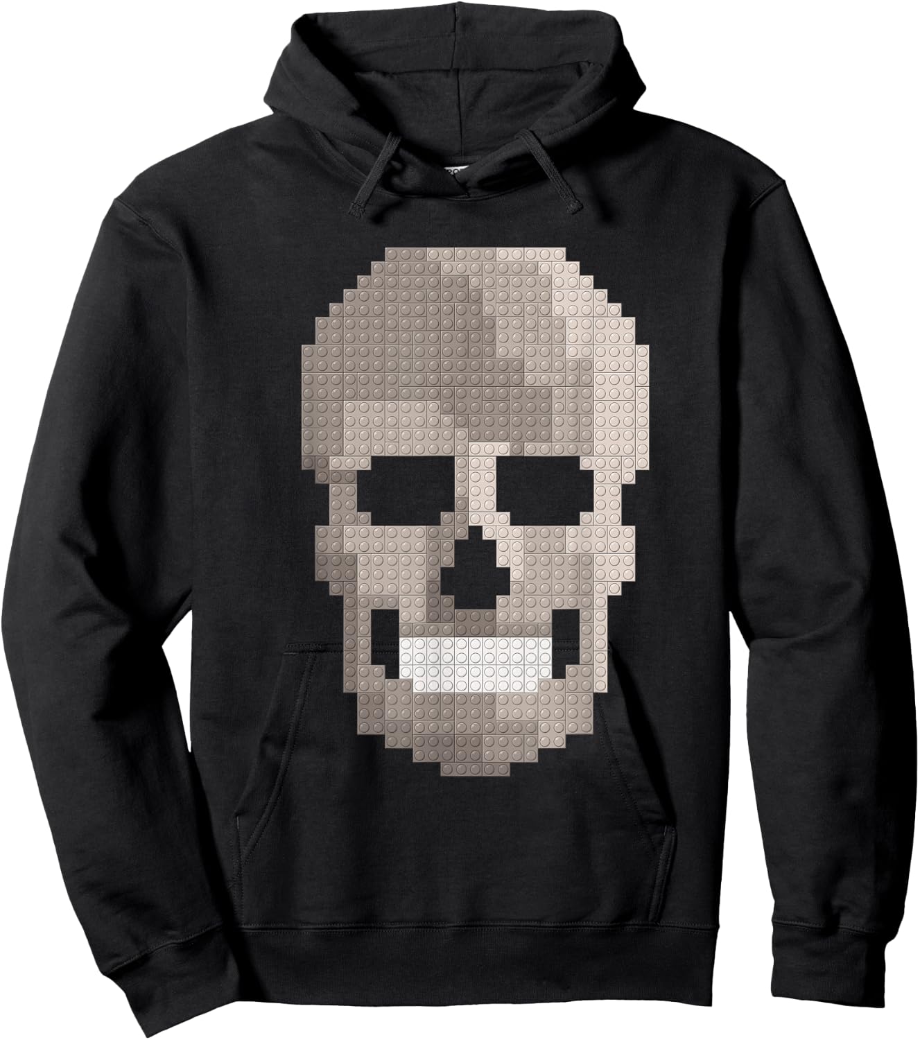 Skull Block Builder Bricks Halloween Skeleton Master Builder Hoodie - Hoodie | Black