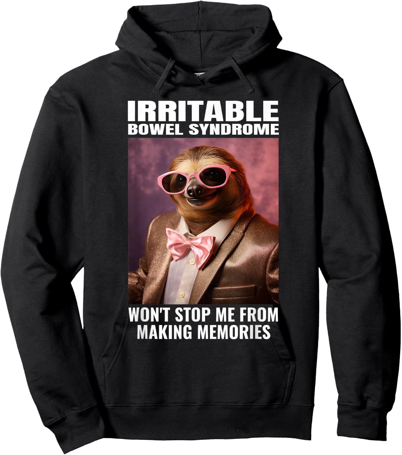 IBS Warrior Tummy Ache Funny Irritable Bowel Syndrome Hoodie - Hoodie | Black