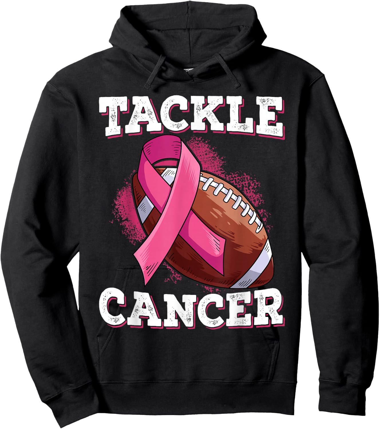 Tackle Breast Cancer Hoodie - Hoodie | Black
