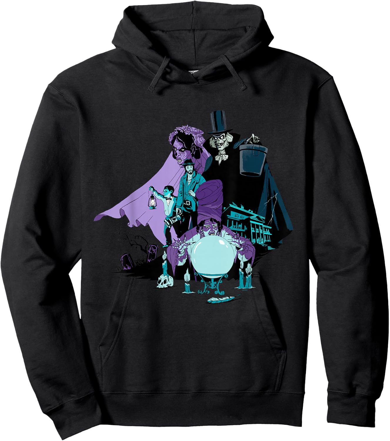 Disney Haunted Mansion Movie Hatbox Ghost Bride Harriet Ben Hoodie - Hoodie | Black