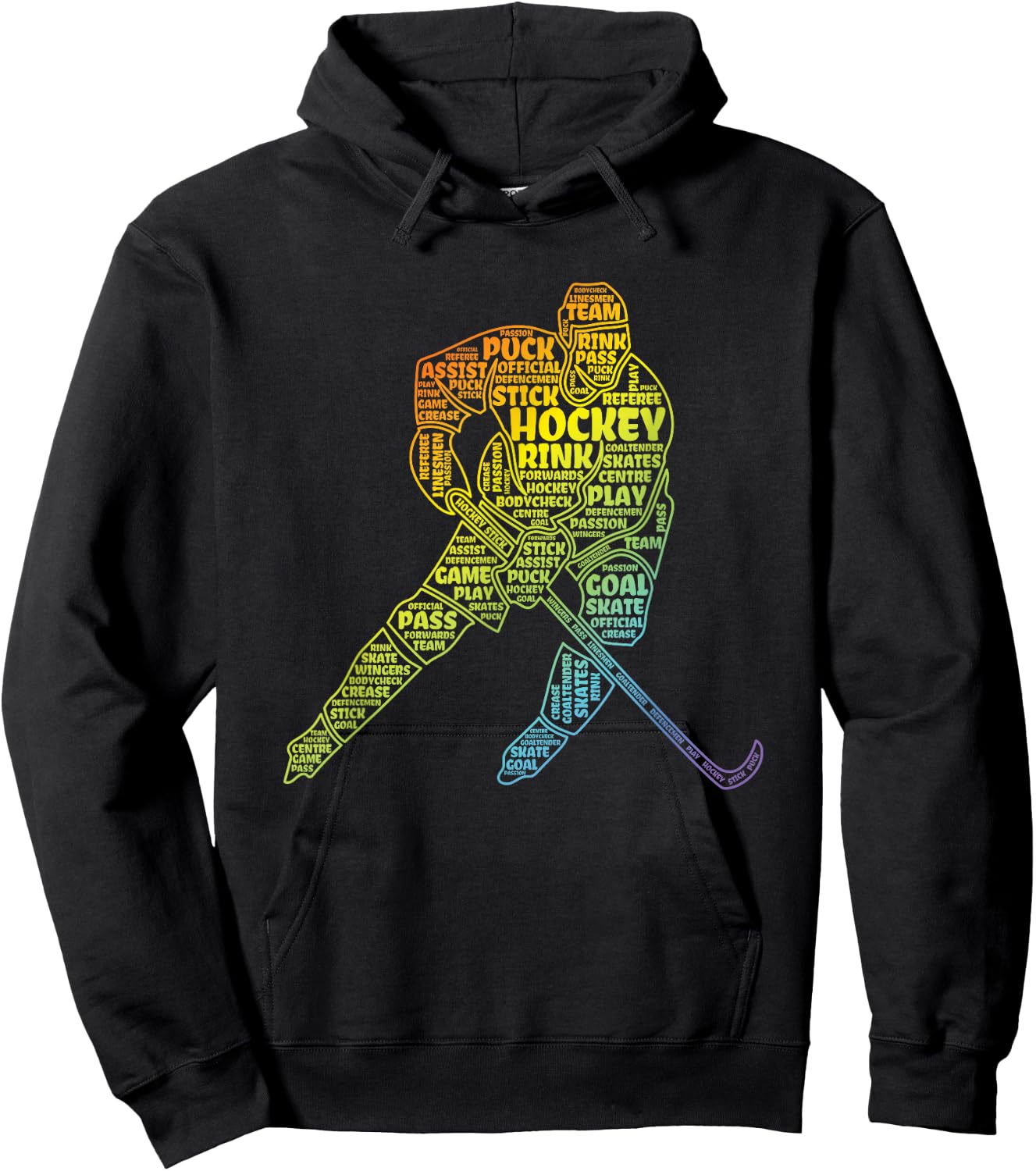 Ice Hockey Boy Hoodie - Hoodie | Black