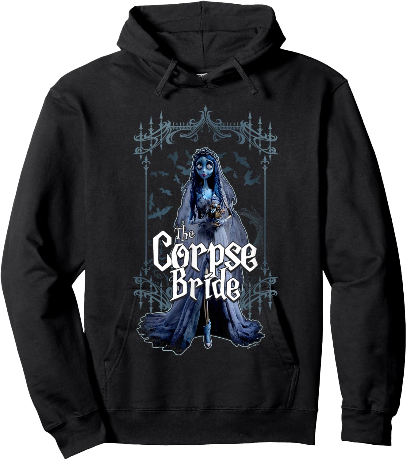 Corpse Bride Emily The Corpse Bride Scary Frame Portrait Hoodie - Hoodie | Black