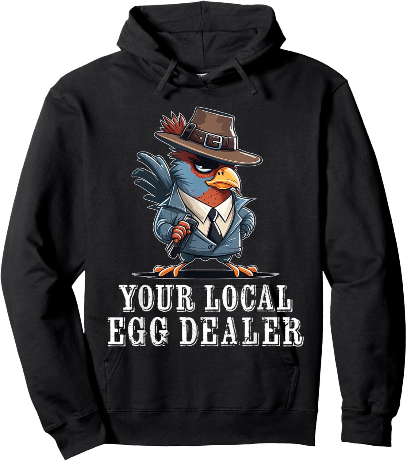 Your Local Egg Dealer Funny Chicken Hoodie - Hoodie | Black