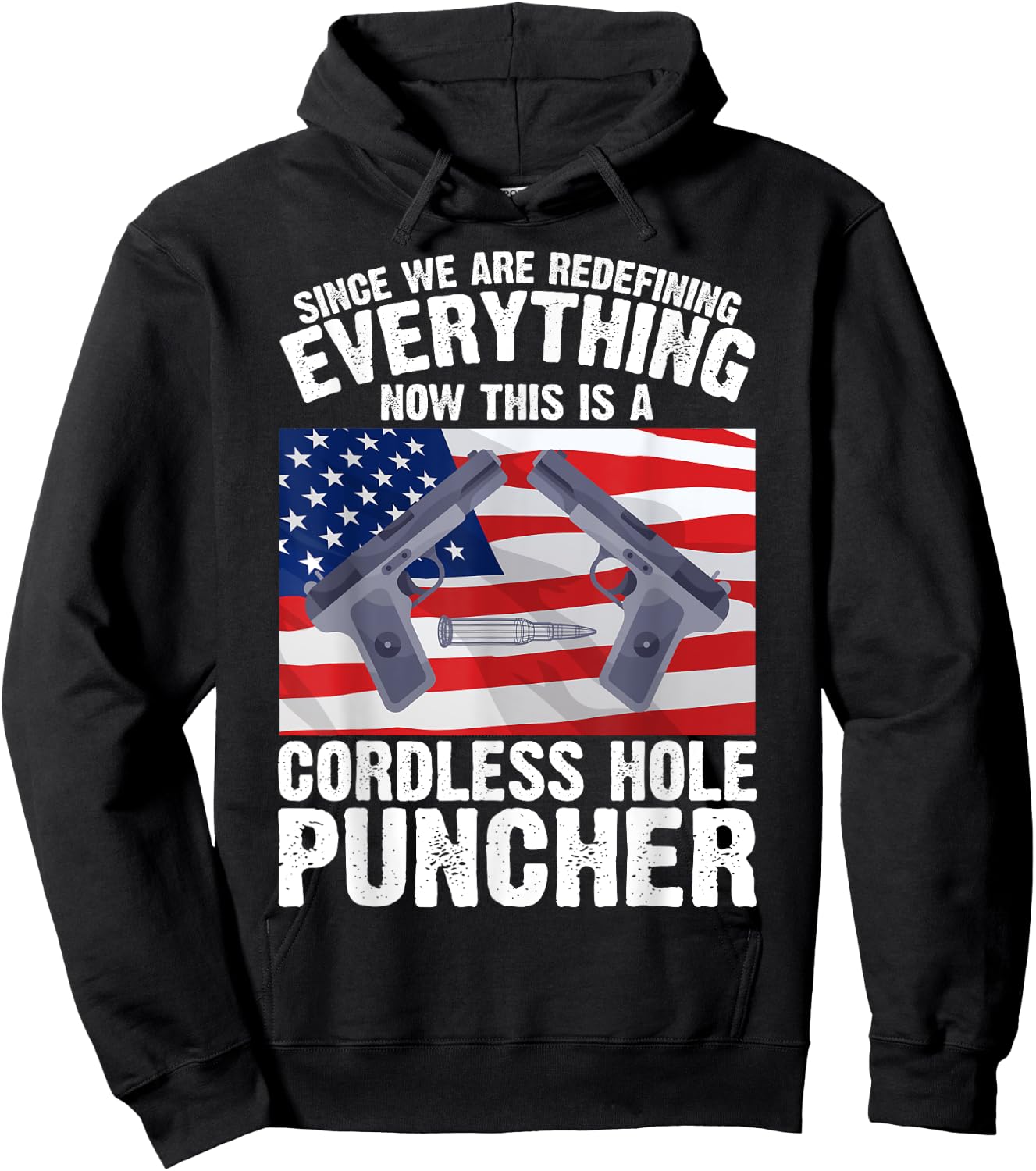 We're Redefining Everything This Is A Cordless Hole Puncher Hoodie - Hoodie | Black