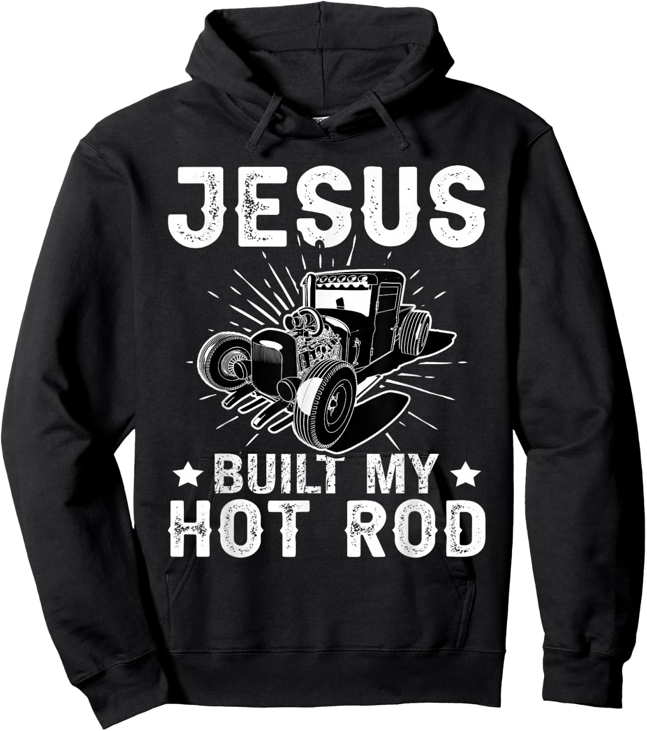 Hot Rods: Jesus Built My Hot Rod Hoodie - Hoodie | Black
