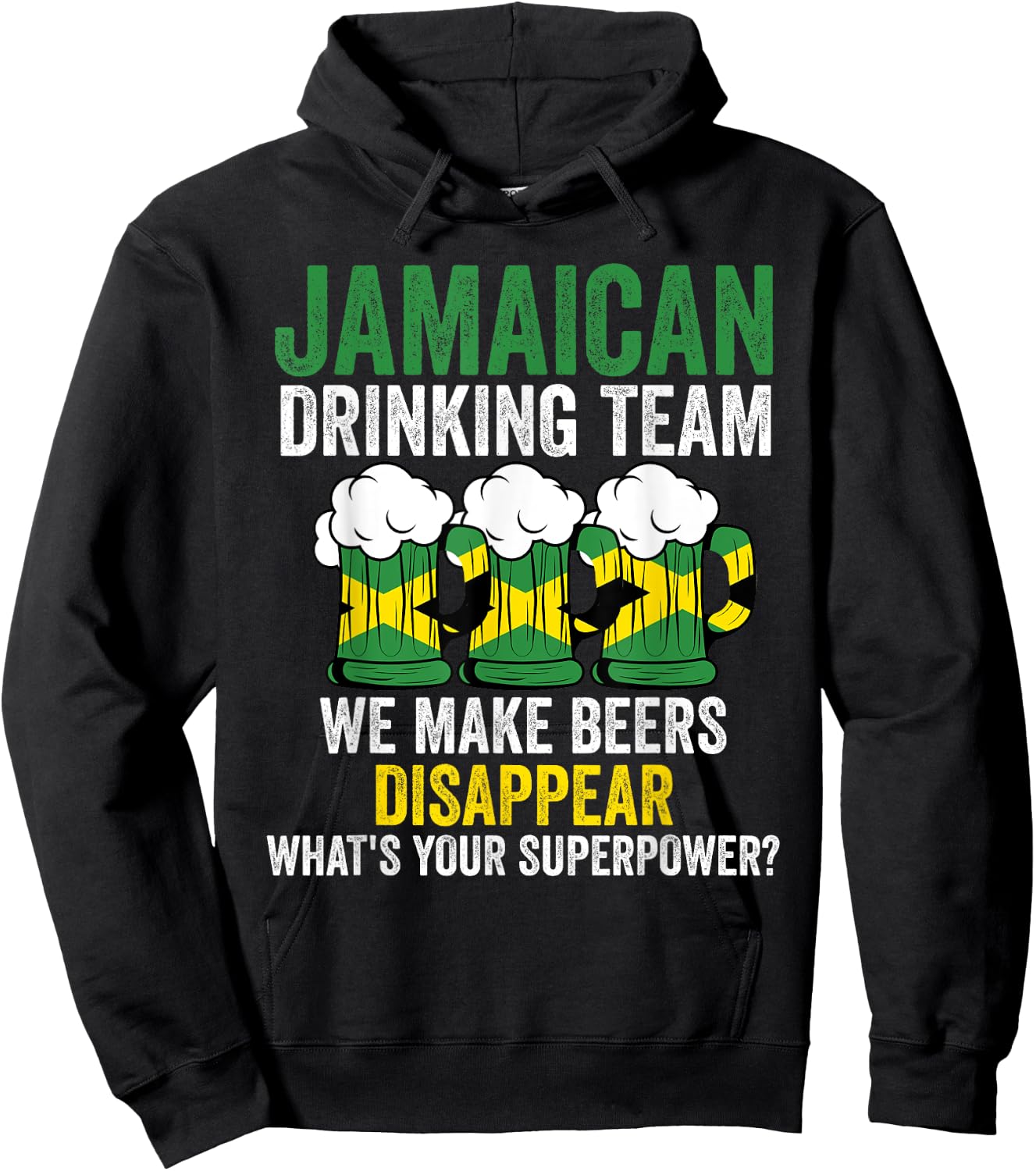 Jamaican drinking team make Jamaica Jamaican drinking team Hoodie - Hoodie | Black