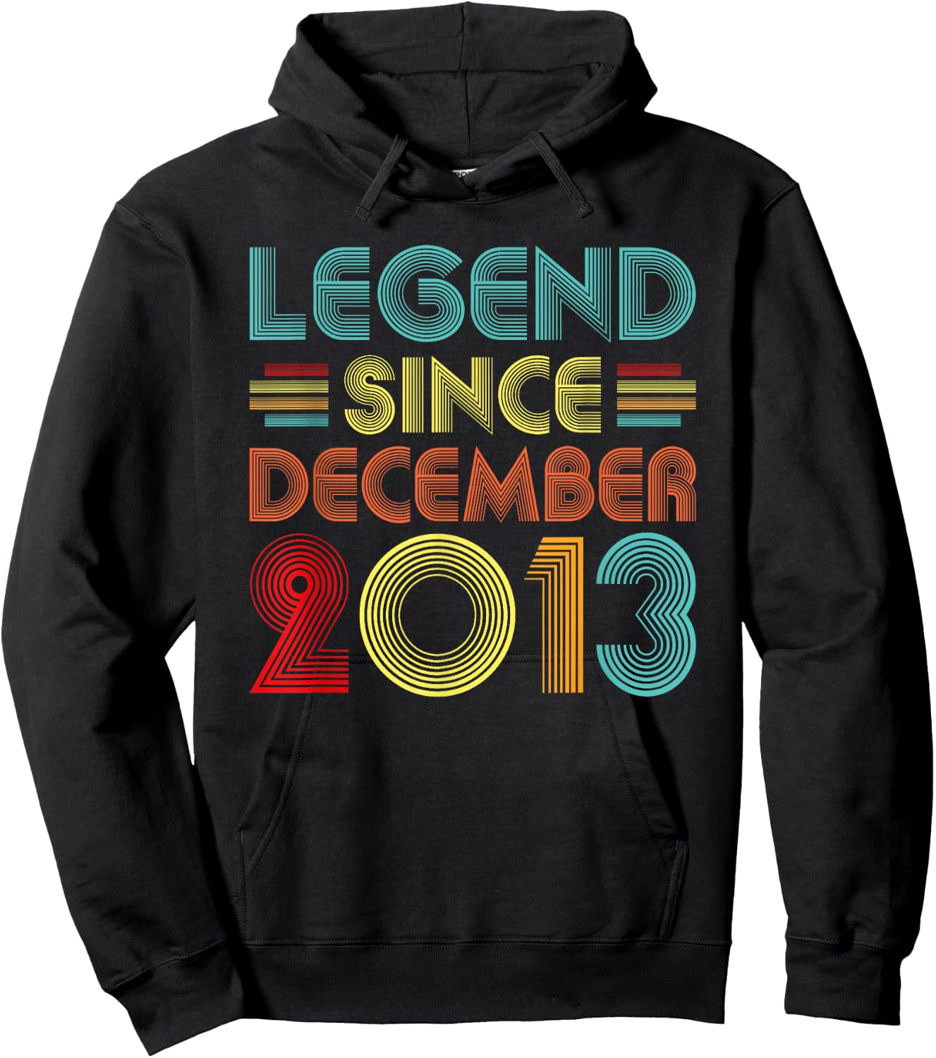 Legend Since December 2013 Vintage December 2013 Birthday Hoodie - Hoodie | Black