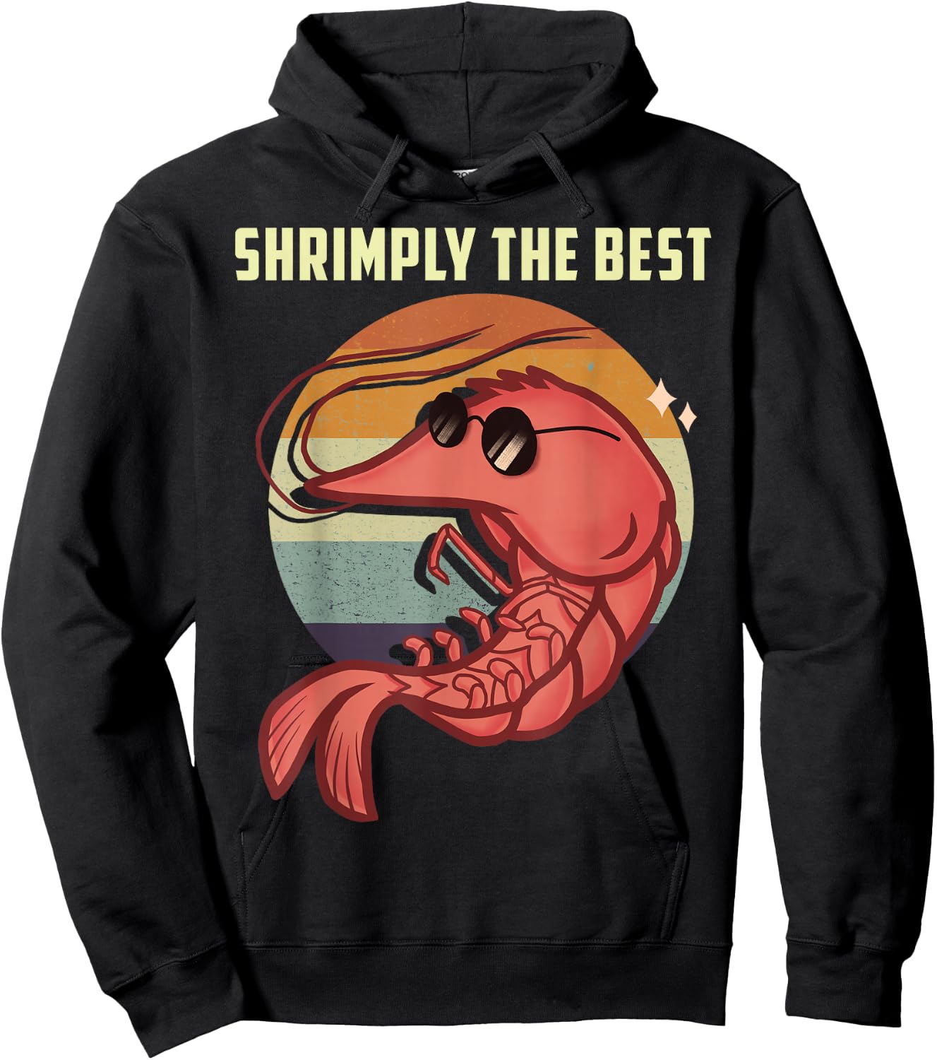 Shrimply The Best Funny Shrimp Catcher Shrimping Season Hoodie - Hoodie | Black