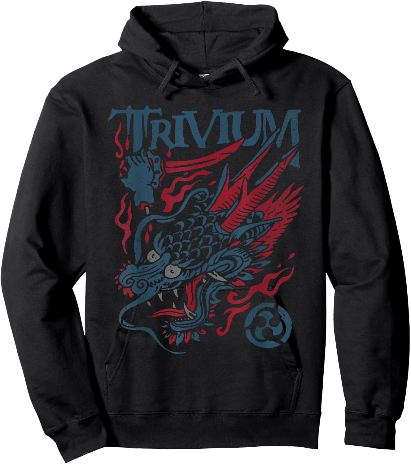Trivium Screaming Dragon Color Hoodie - Hoodie | Black