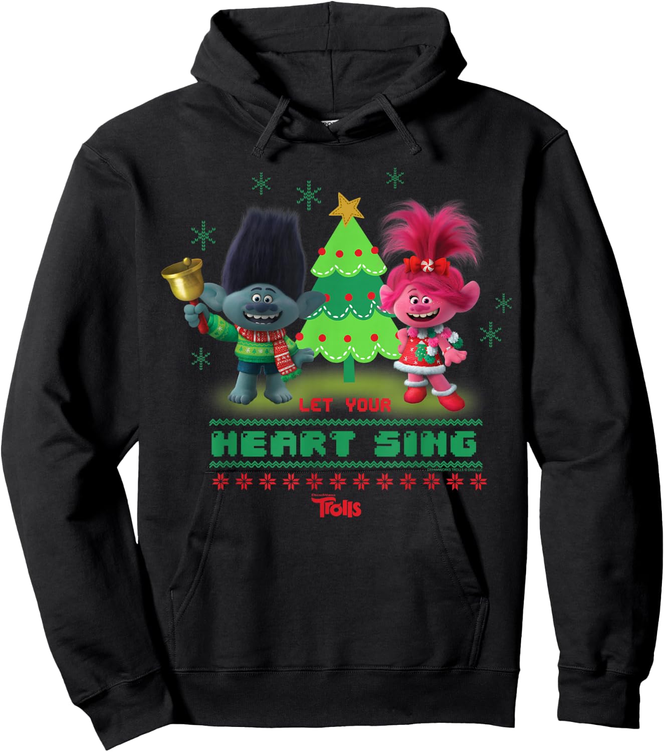 DreamWorks Trolls Poppy & Branch Let Your Heart Sing Hoodie - Hoodie | Black