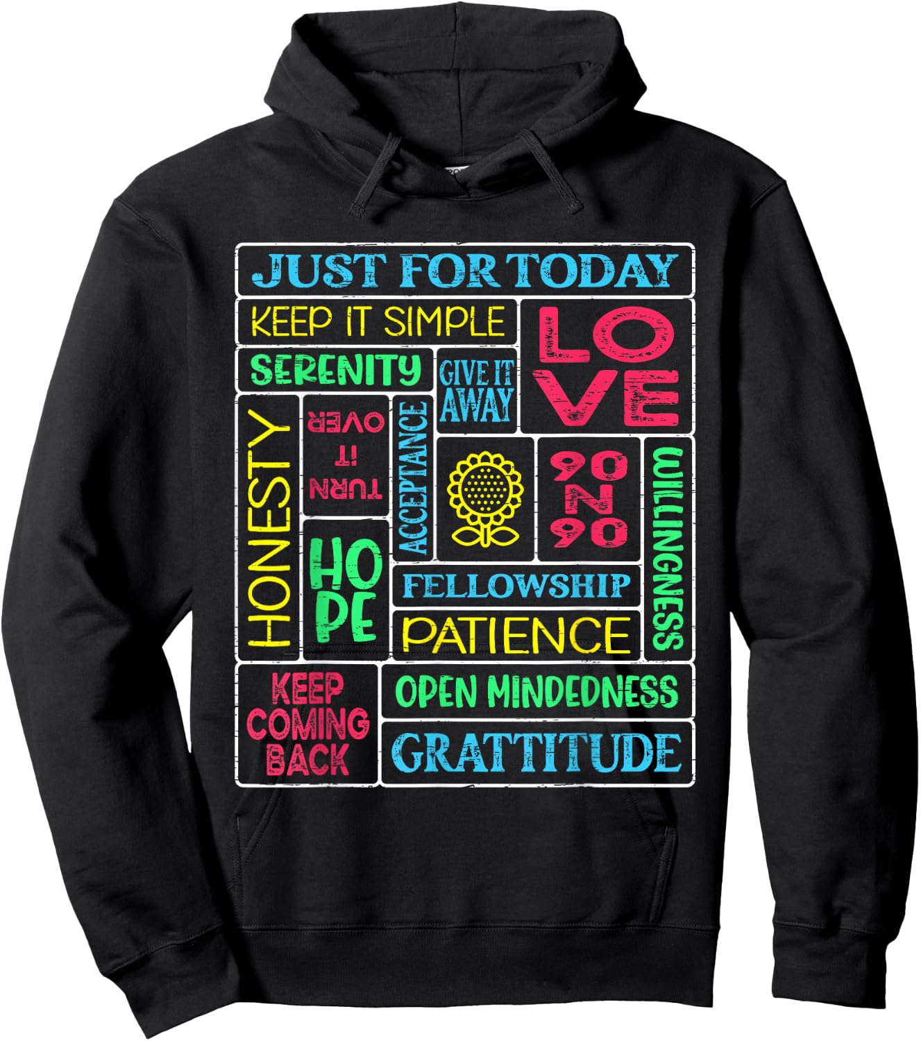 Spiritual Narcotics Anonymous Garden Hoodie - Hoodie | Black