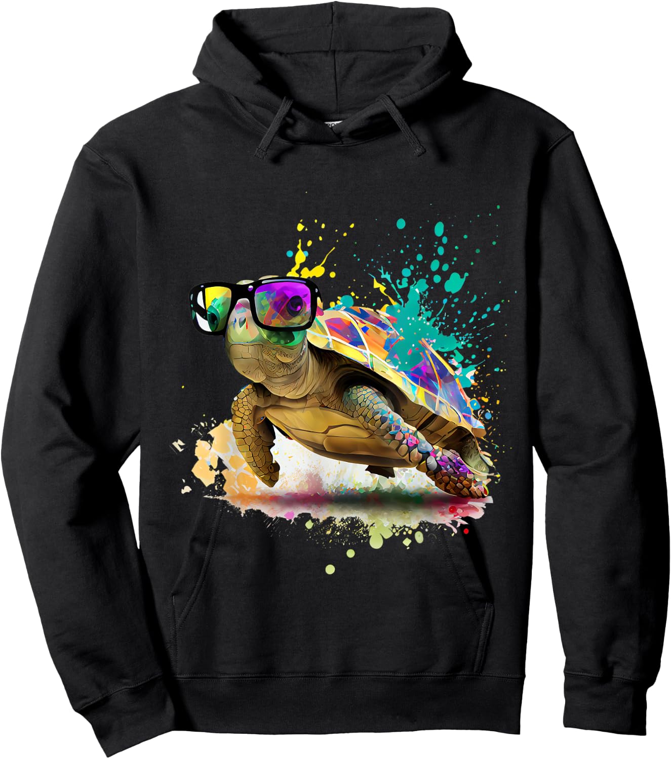 Turtle sunglasses vacation costume ocean lover pet Hoodie - Hoodie | Black