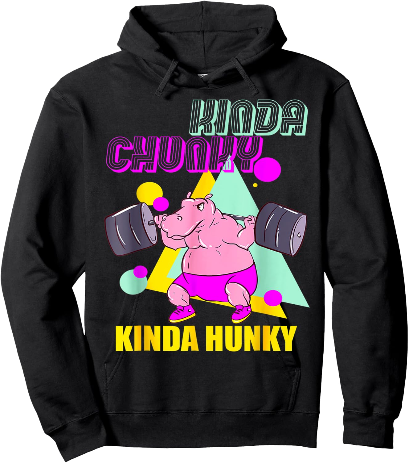 Kinda Chunky Kinda Hunky And Body Building Gym Hoodie - Hoodie | Black
