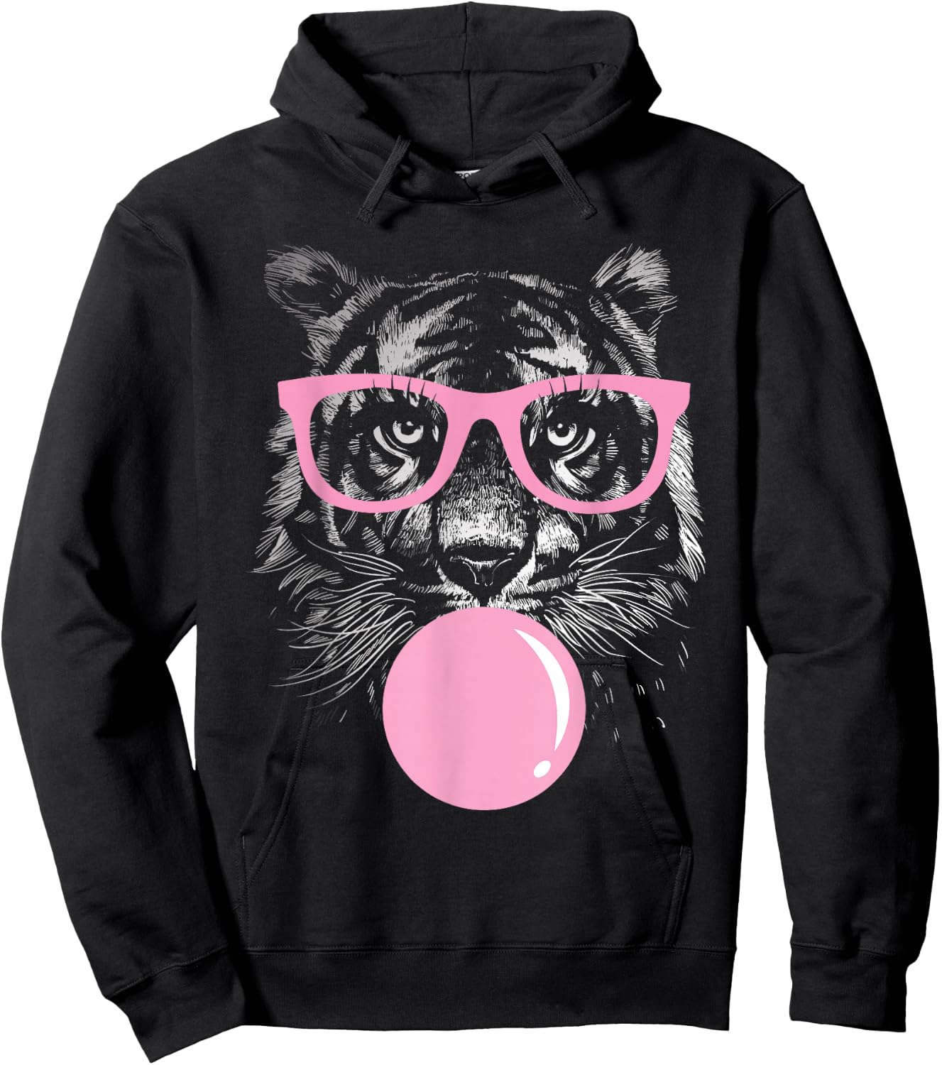 Tiger Women Tiger Face Wild Animal Cute Tiger Shirt Women Hoodie - Hoodie | Black