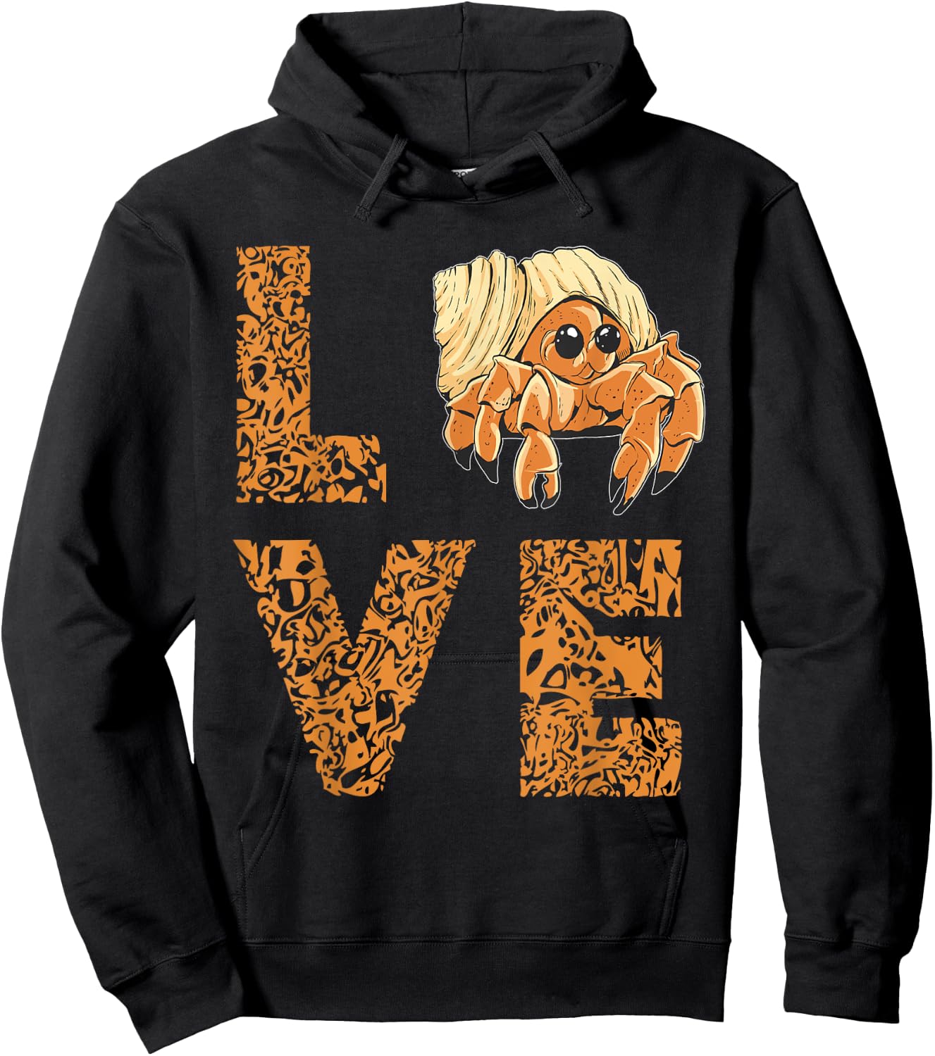 Sea Animals Leopard Love Hermit Crab Lover Hermit Crab Hoodie - Hoodie | Black