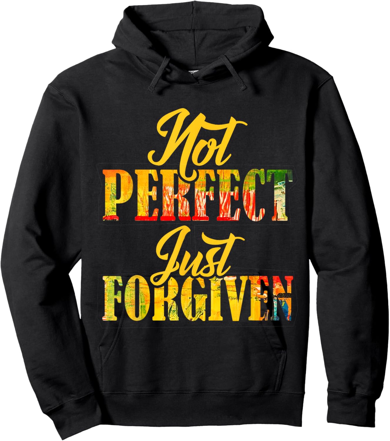 Not Perfect Just Forgiven Christian Team Jesus Men Women Hoodie - Hoodie | Black