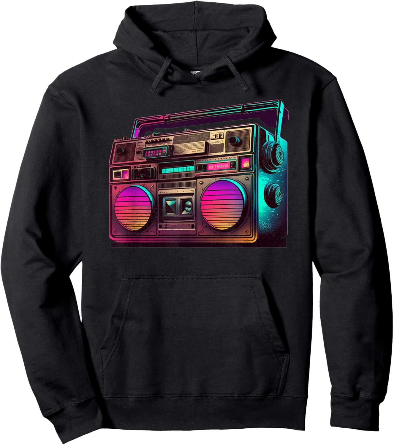 Retrowave Synthwave 80s Design For The Eighties Music Lovers Hoodie - Hoodie | Black
