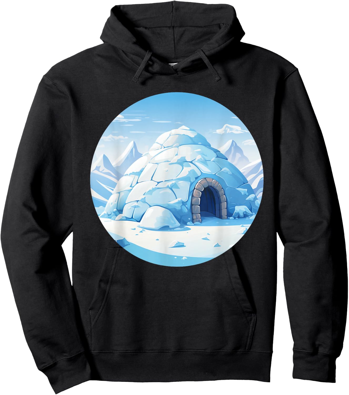Funny snow Igloo Costume for Boys and Girls Hoodie - Hoodie | Black
