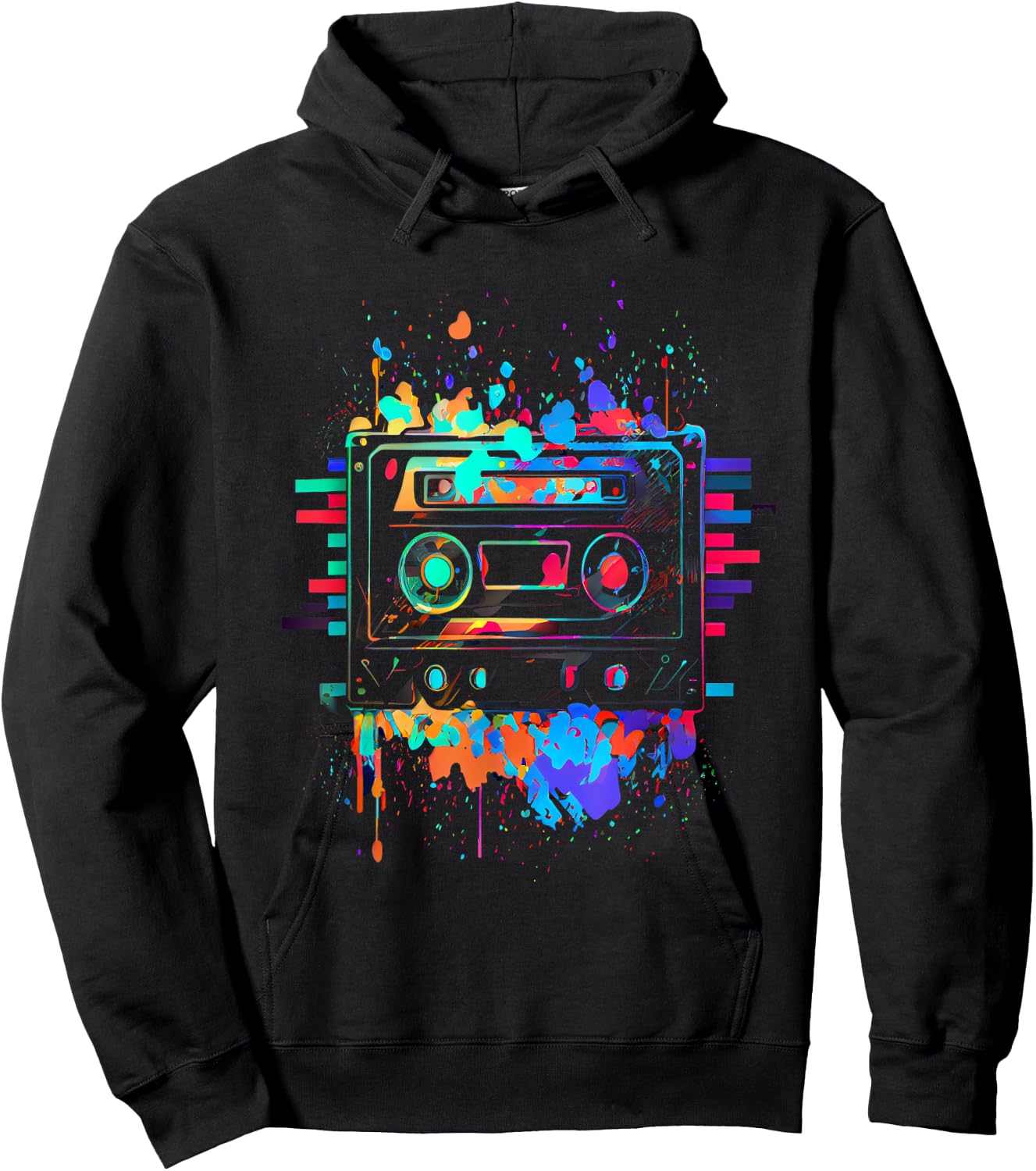 90s 80s Theme Party Outfit Costume Hoodie - Hoodie | Black