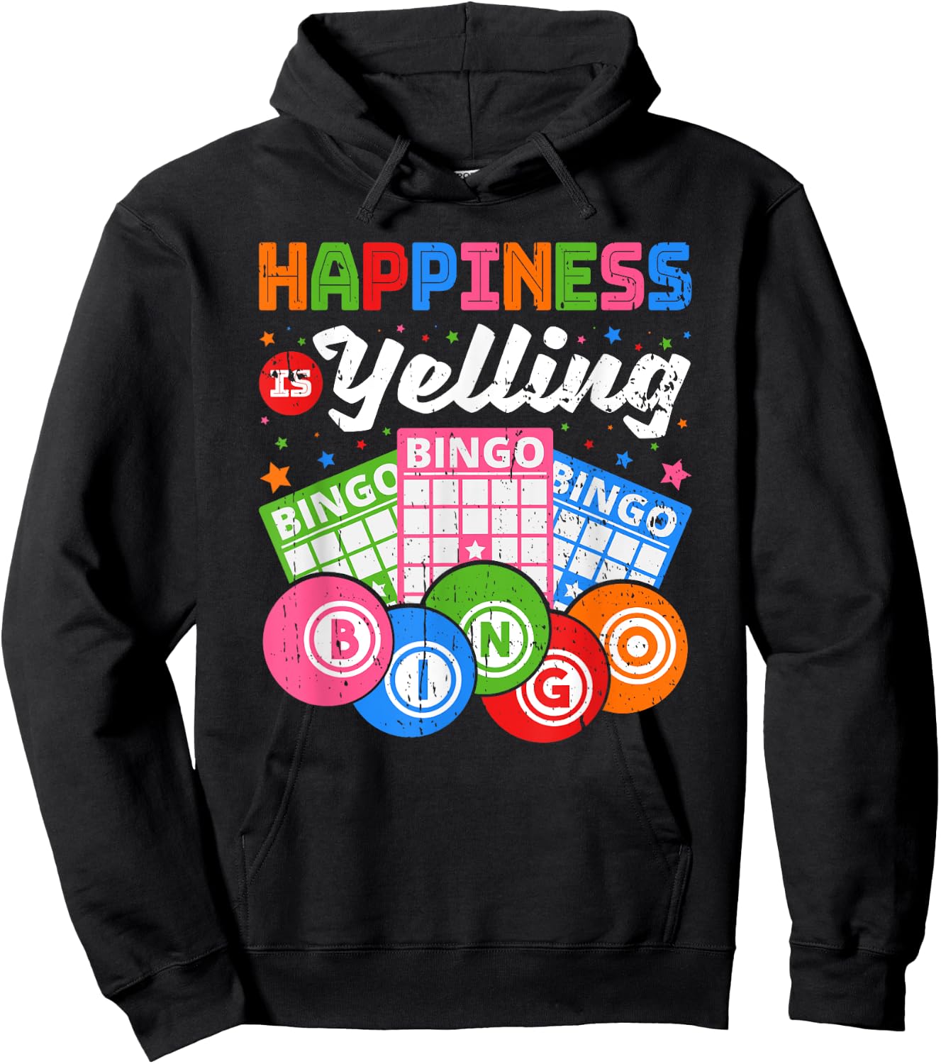 Happiness Is Yelling Bingo Player Hoodie - Hoodie | Black