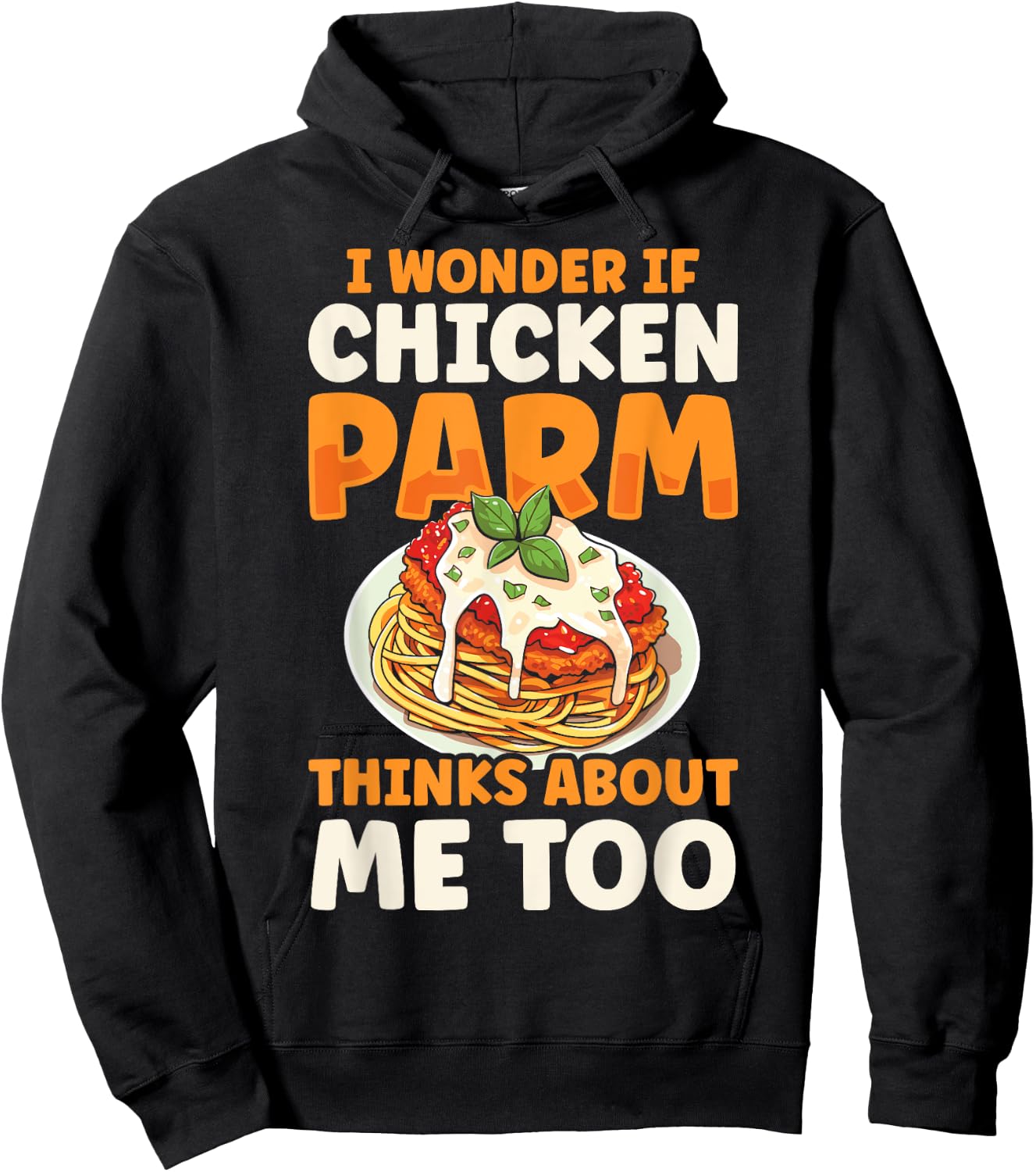 Chicken Parm Italian Love Food Parmesan Hoodie - Hoodie | Black