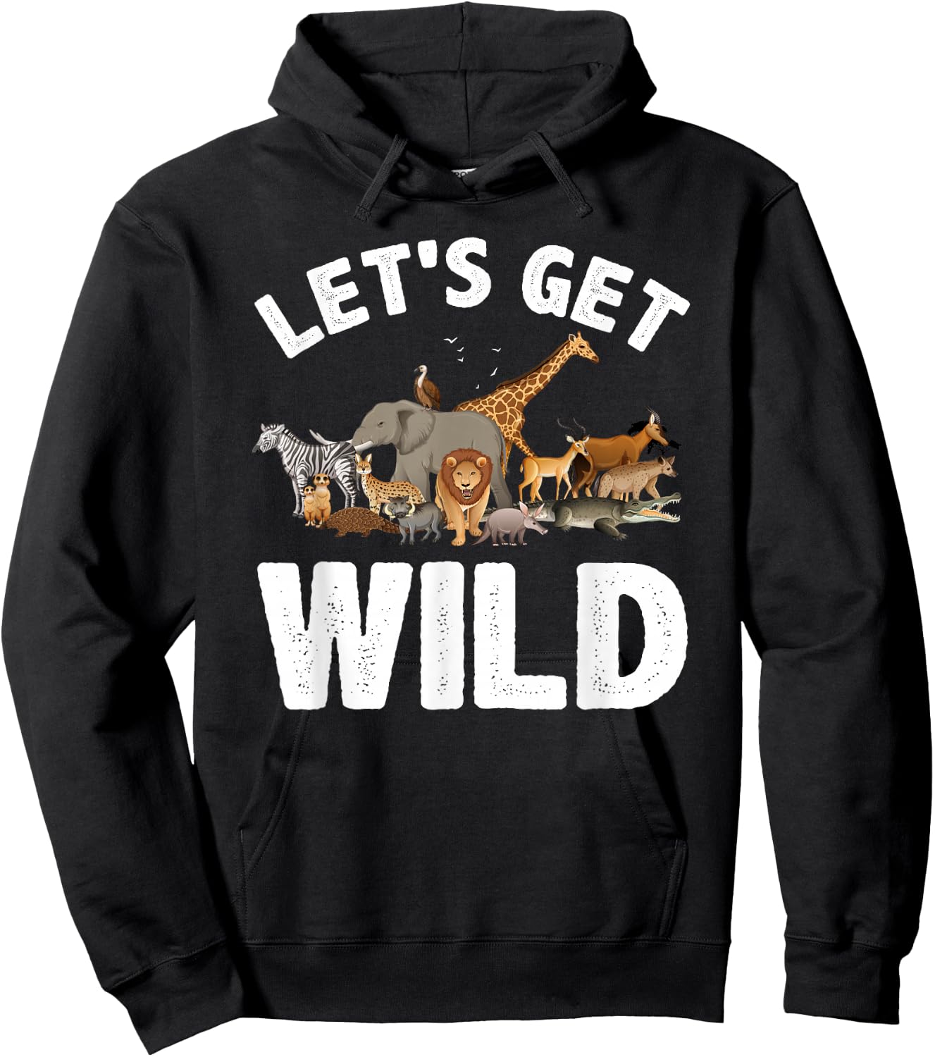 Cool Safari Animal Women Zoo Jungle Wildlife Lover Hoodie - Hoodie | Black