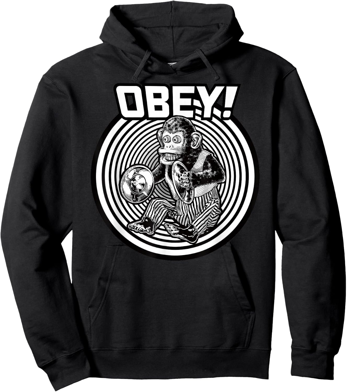 Obey the Evil Monkey Toy Hoodie - Hoodie | Black