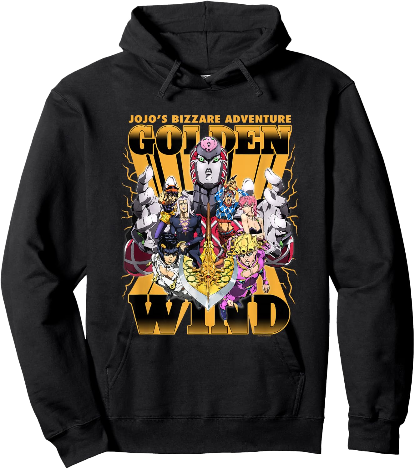 JoJo's Bizarre Adventure Golden Wind Passione Gang Anime Hoodie - Hoodie | Black