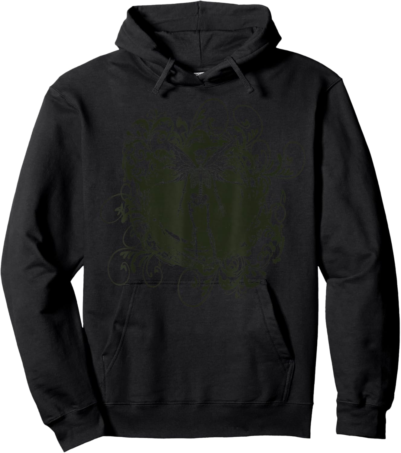 Fairy Grunge Fairycore Aesthetic Skeleton Y2K Alt Clothes Hoodie - Hoodie | Black