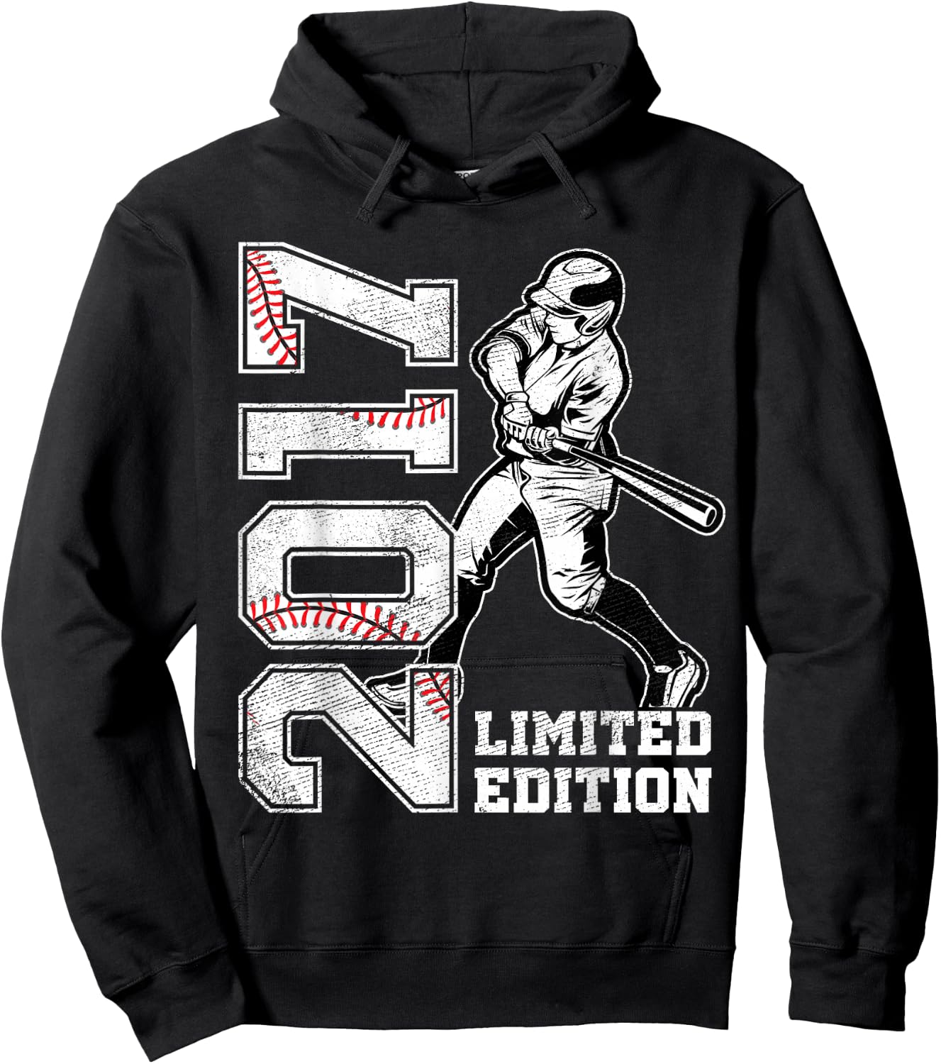 8th Birthday Baseball Limited Edition 2017 8 Years Old Hoodie - Hoodie | Black