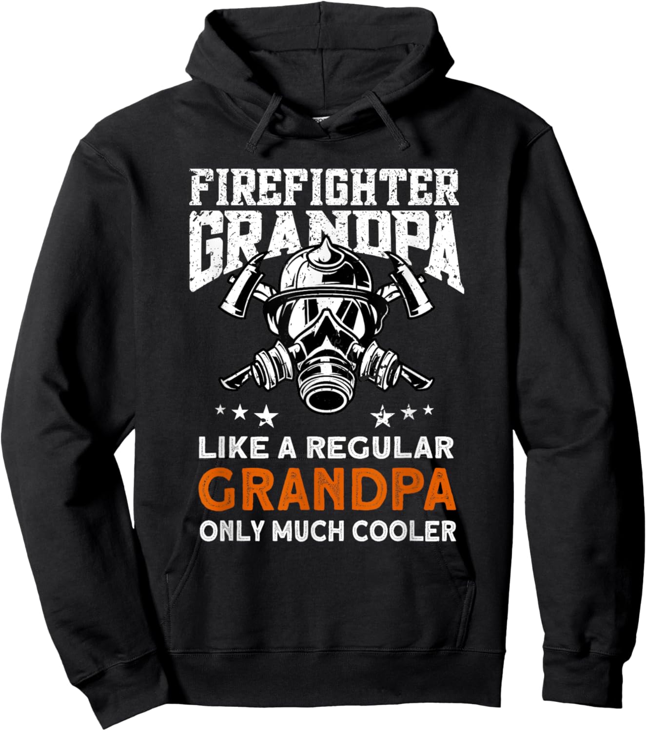 Firefighter Grandpa - Firemen Fireman Firefighter Hoodie - Hoodie | Black