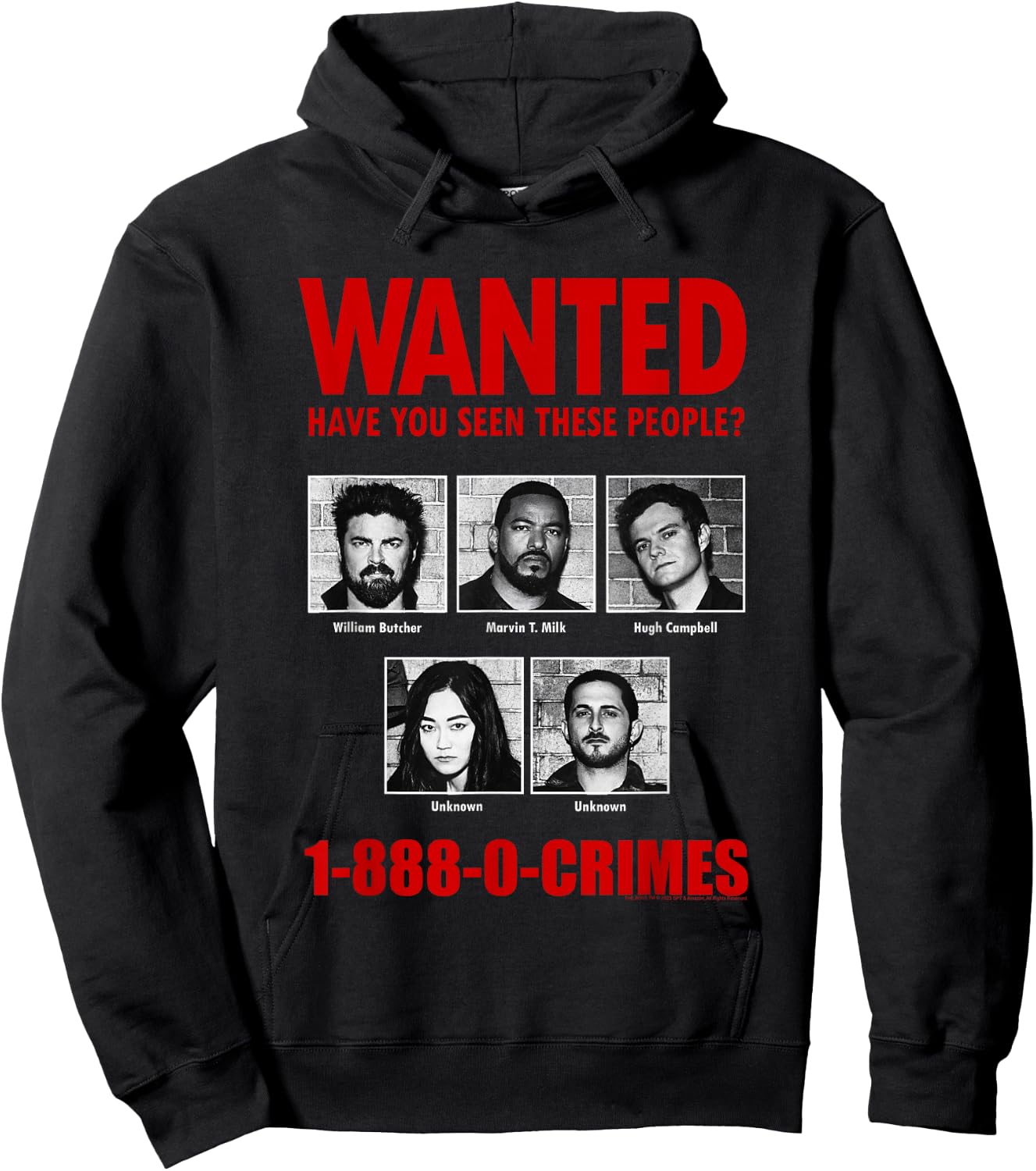 The Boys Anti-Supe Wanted Poster Hoodie - Hoodie | Black
