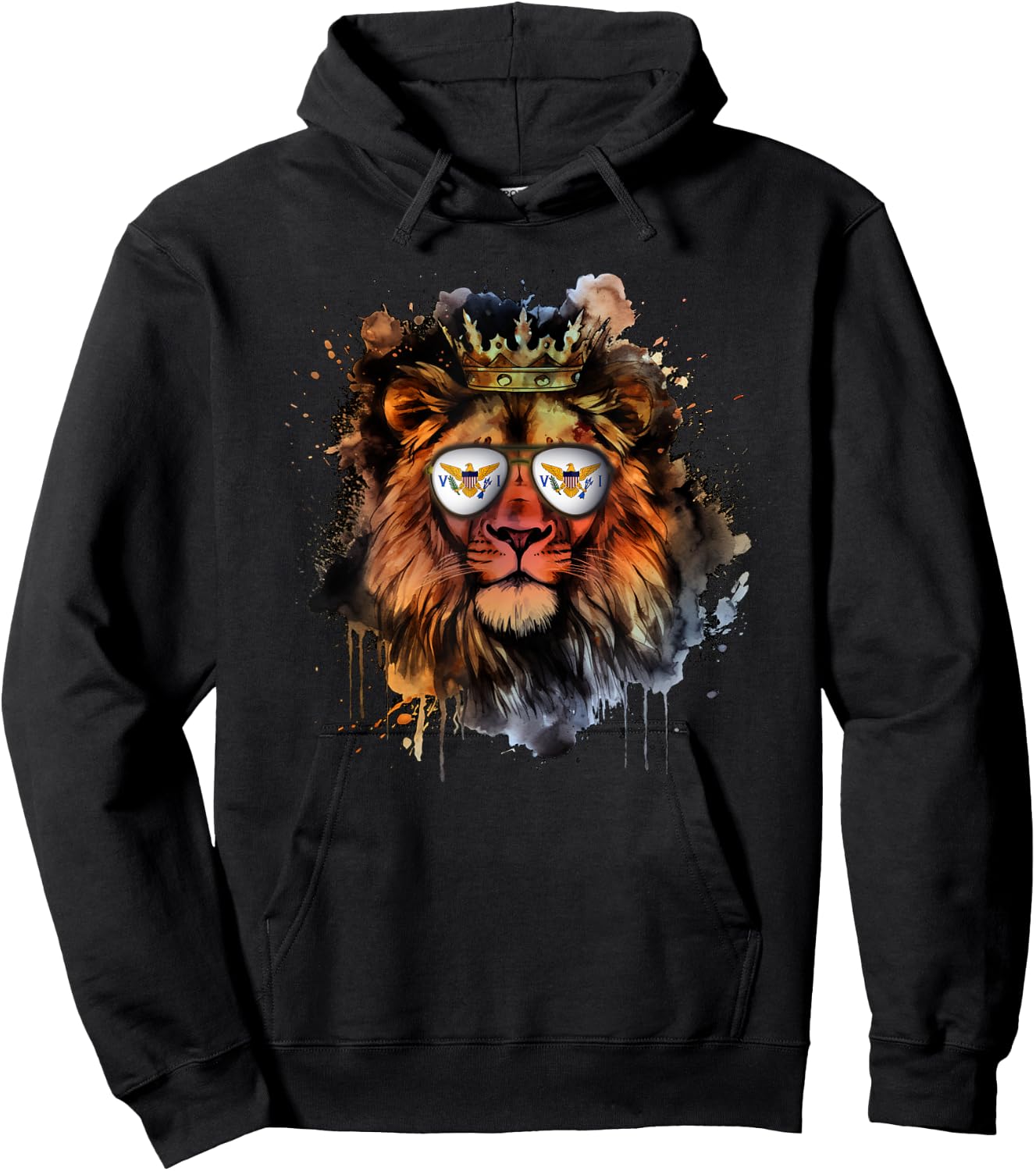 American Virgin Islands Hoodie - Hoodie | Black