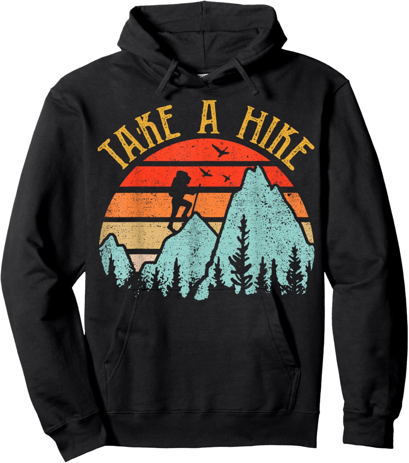 Funny Hiking-Shirt Take A Hike Women Men Kids Boy Toddler Hoodie - Hoodie | Black