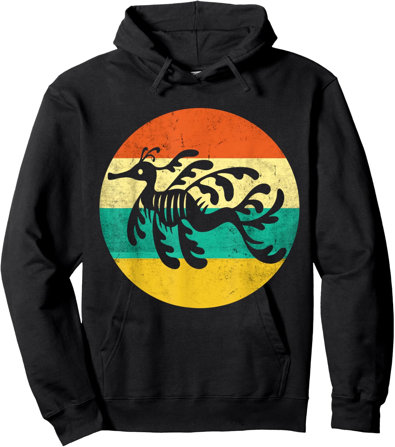 Love Leafy Seadragon Lover Vintage Leafy Sea Dragon Hoodie - Hoodie | Black