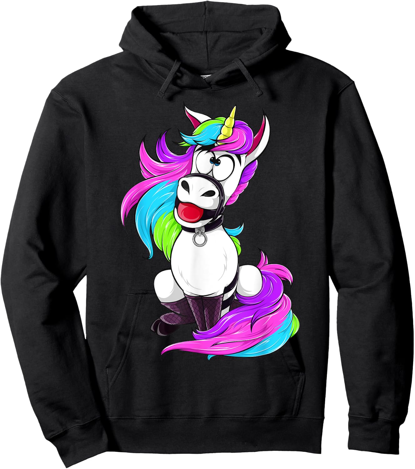 BDSM Unicorn | Bondage Shivari Humor Hoodie - Hoodie | Black