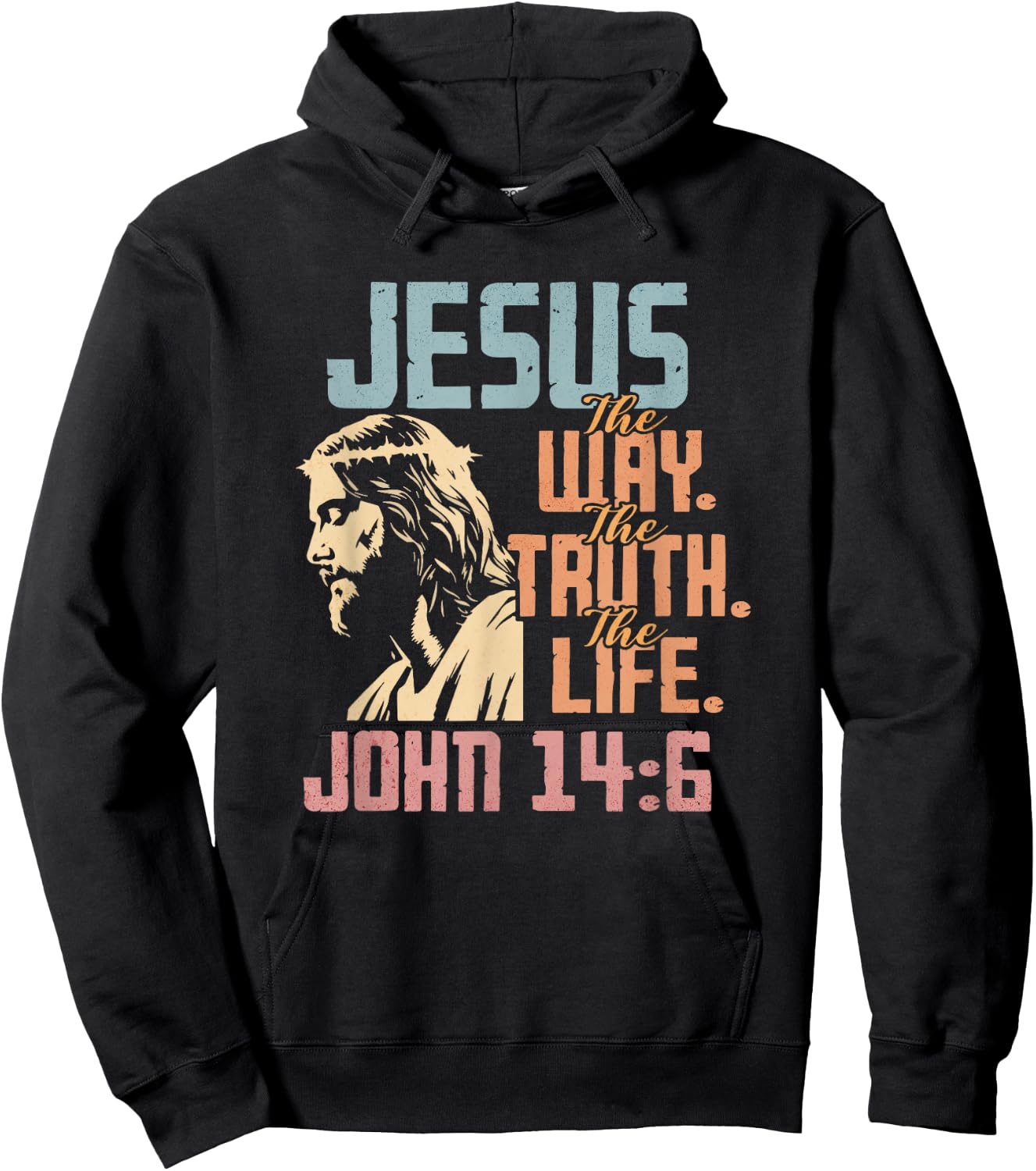 Jesus Men Women Kids Fun Christian Bible Faith Jesus Hoodie - Hoodie | Black