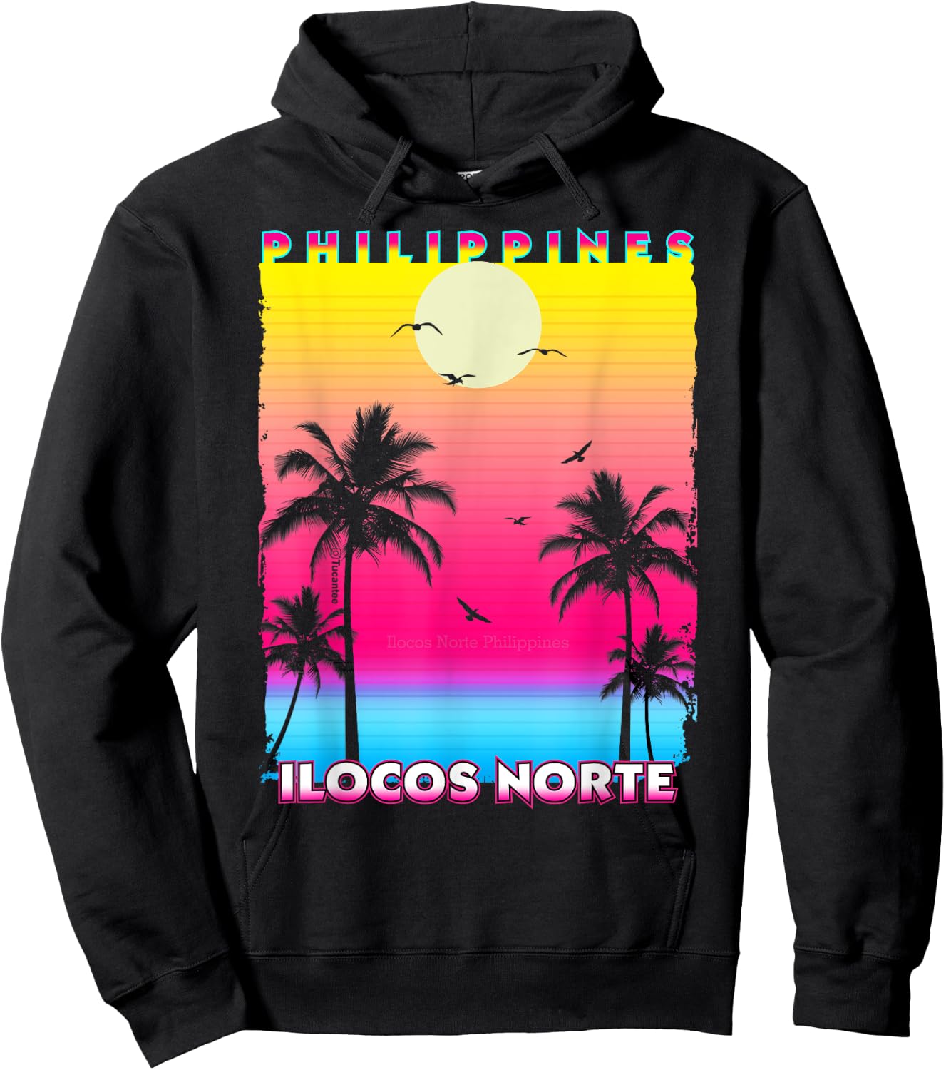Ilocos Norte Philippines ilocano 90ss Vacations Filipino Hoodie - Hoodie | Black