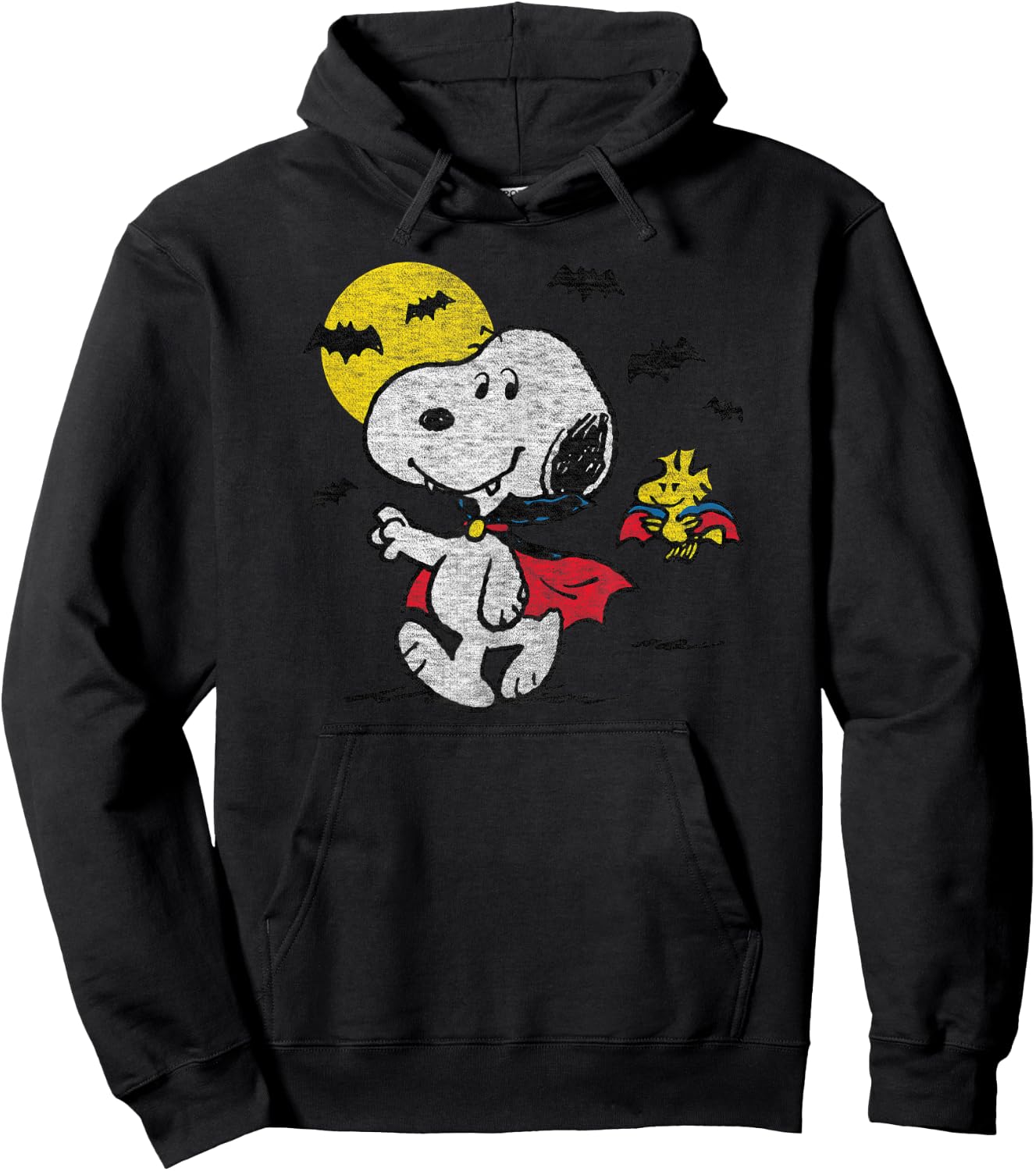 Peanuts - Vampire Snoopy and Woodstock Hoodie - Hoodie | Black
