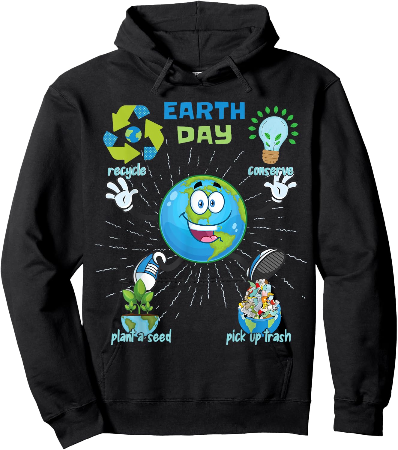 Earth Day Hoodie - Hoodie | Black