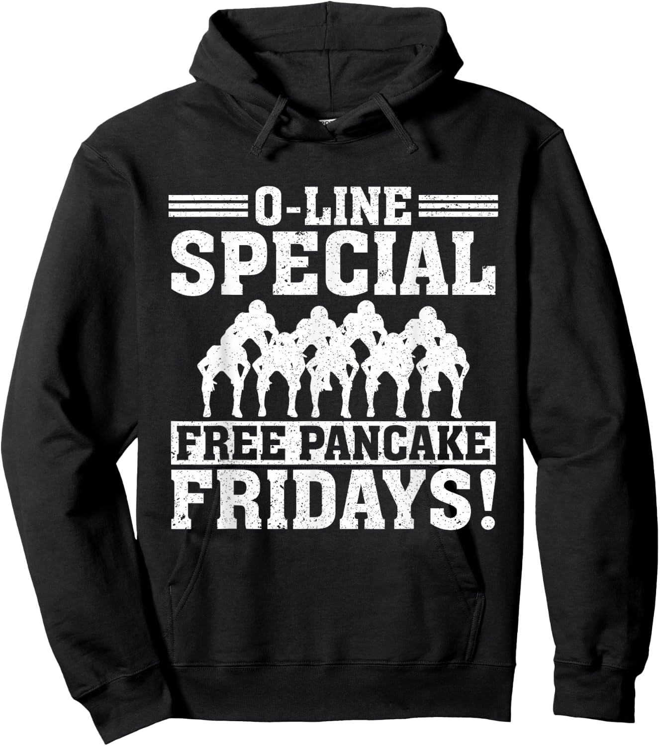 O-line Special Free Pancake Lineman Offensive Line Football Hoodie - Hoodie | Black