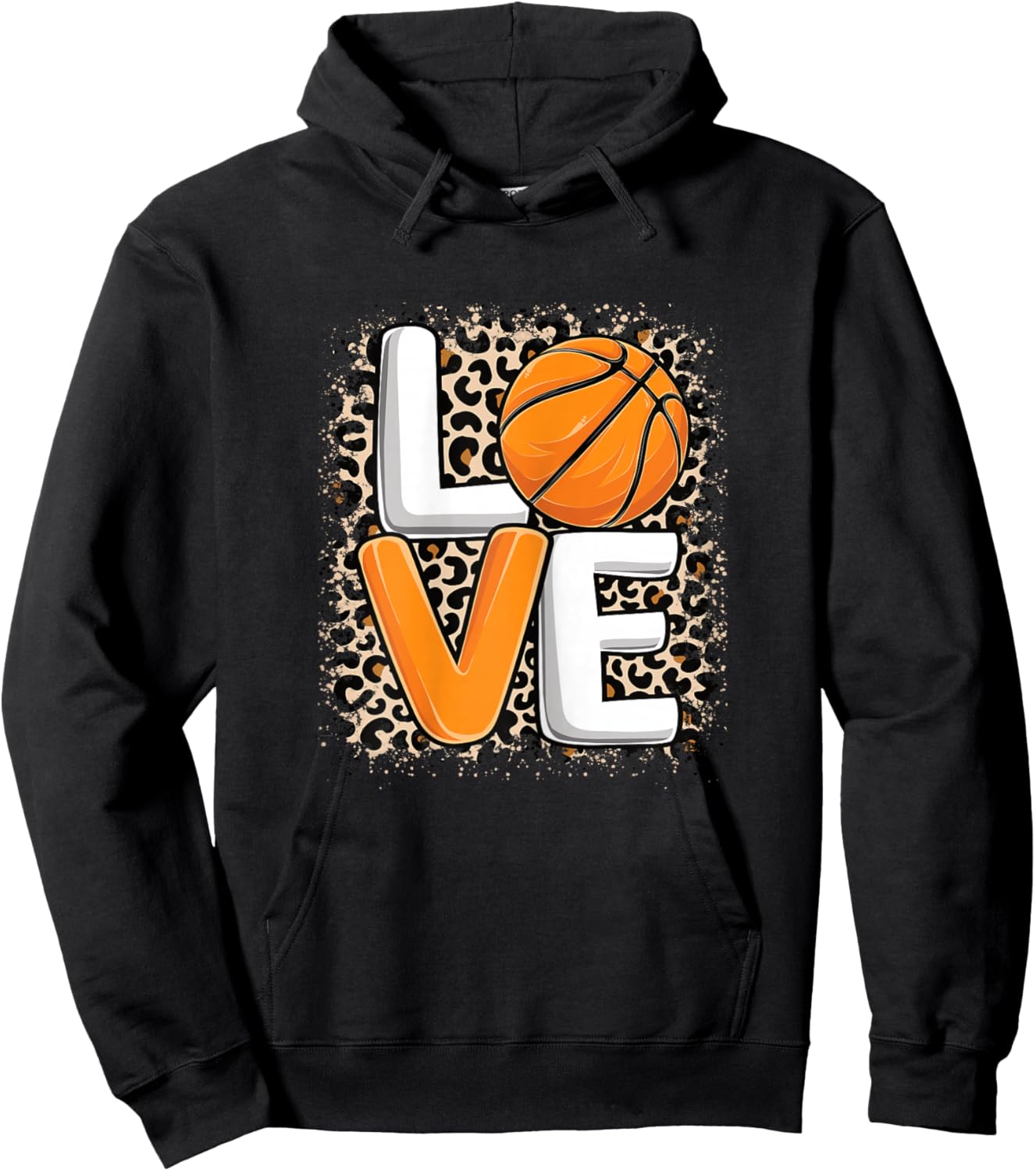 Love Basketball Cute Basketball Player Women Girls Hoodie - Hoodie | Black