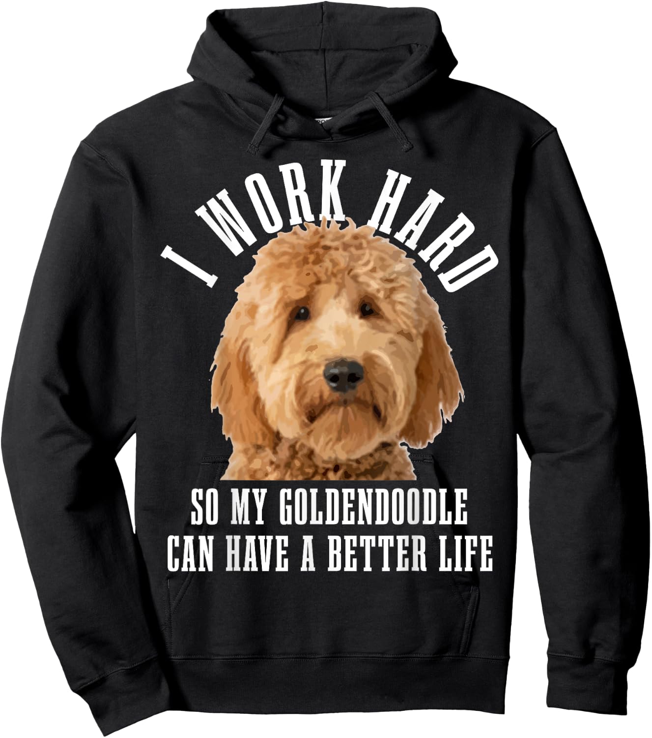 Goldendoodle Mom Doodle Dog Dad Funny Hoodie - Hoodie | Black